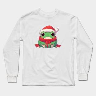 Cute Christmas Froggy Long Sleeve T-Shirt